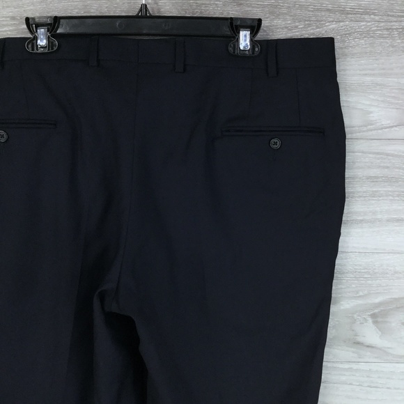 Navy Un-hemmed Dress Pants - Picture 4 of 4